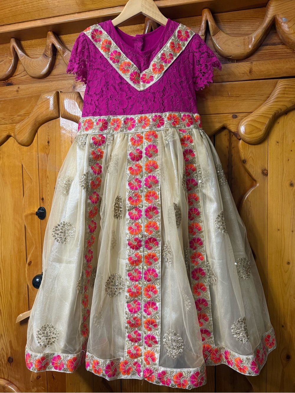 Girls' custom Diwali or Wedding Dress Anarkali